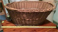 Wicker baskets (one is jumbo size) and misc
