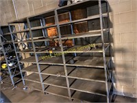 3 Sections of Steel Shelving - 36" Wide, 87" Tall