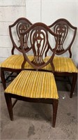 Three Vintage Dining Chairs Project Furniture