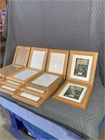 14 of  8 x 10 oak picture frames believed