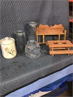 Dry goods containers, glassware etc