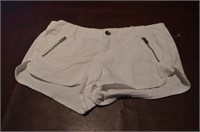 White Low Rise Hollister White Shorts W26