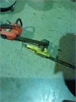 Electric chain saw and gas chainsaw