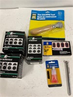 Tire repair supplies and tools