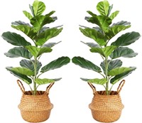 30" Artificial Fiddle Leaf Fig Plants (Set Of 2)