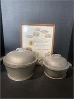 2 guardian service dome cookers with lids and ad