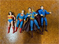 Lot of Vintage Superman and Wonder Woman action fs
