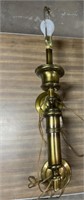 Brass plug in wall lamp