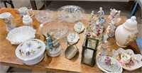 Table full of vintage items
