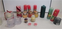New Scented Candles & Holders Box Lot