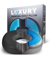 Charcoal Donut Pillow