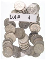 Lot # 4 – Fifty 1964 & Pre Roosevelt Silver