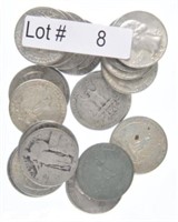 Lot # 8 – Twenty 1964 & Pre Washington Silv