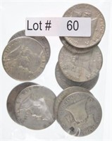 Lot # 60 - Ten Franklin Silver Half Dollars