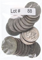 Lot # 88 - Twenty One 1970’s Kennedy Half