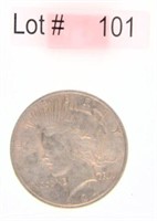Lot # 101 – 1924 Peace Dollar