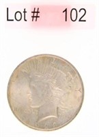 Lot # 102 – 1923 Peace Dollar