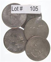 Lot # 105 – Six 1970’s Eisenhower Dollars
