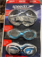 Speedo Adult goggles-3pack
