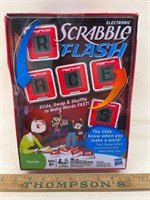 Electronic scrabble flash