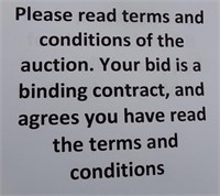 Read Auction Terms & Conditions