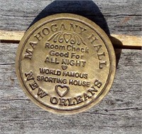 Brothel Style Brass Token for Whore House