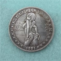 Sexy Girl Hobo Style Dollar Challenge Coin