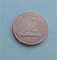 1 oz Copper Bullion Coin Marines at IWO JIMA