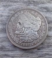 Skull Hobo Style Dollar