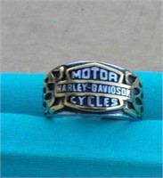 Harley Davidson Motorcycle Ring Size 12