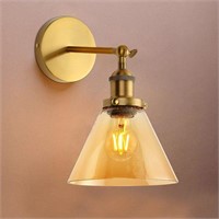vintage glass wall lamp
