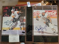 Mario Lemieux & Jaromir Jagr autographed 8x10