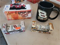 Dale Earnhardt Jr collection 4 cars and Mug