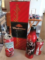 Budweiser 125th anniversary bottle, Dale Jr can
