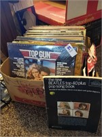 Album box lot with Beatles song book