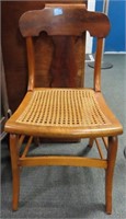 VICTORIAN WALNUT BALLROOM CHAIR W/WOVEN