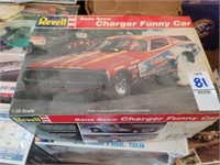 Revell Gene Snow charger funny car model painted