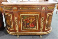 ITALIAN STYLE CONSOLE TABLE WITH BRASS ORMOLU