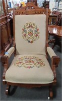 VICTORIAN EAST LAKE STYLE PLATFORM ROCKER WITH