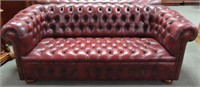 CHESTERFIELD TUFTED LEATHER SOFA - STYLE6 1/2 FOOT