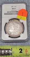 1881 Graded Morgan Silver Dollar