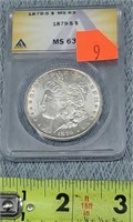 1879-S Graded Morgan Silver Dollar
