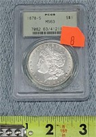 1878-S Graded Morgan Silver Dollar