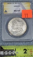 1898-O Graded Morgan Silver Dollar