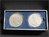 2 1923 HISTORIC U.S. SILVER DOLLARS IN COLLECTOR