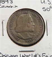1893 COLUMBIAN EXPO 1/2 DOLLAR