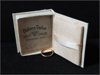 10 CART GOLD BABY RING IN ORIGINAL BOX FROM