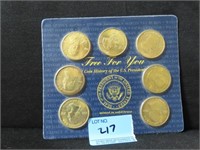 READERS DIGEST SOLID BRASS PRESIDENTIAL TOKENS