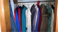 Ladies coats sweaters -all clothing in closet