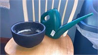 Planter and watering can